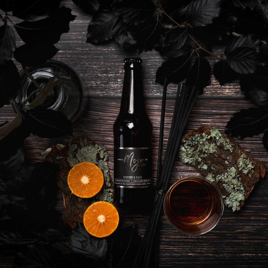 LEATHER & WOOD - RECLAIMED BEER BOTTLE DIFFUSER | MOJO